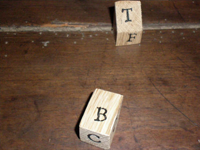 La Cabane Sul'Dos :: Jeu de dés en bois