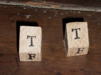 La Cabane Sul'Dos :: Jeu de dés en bois